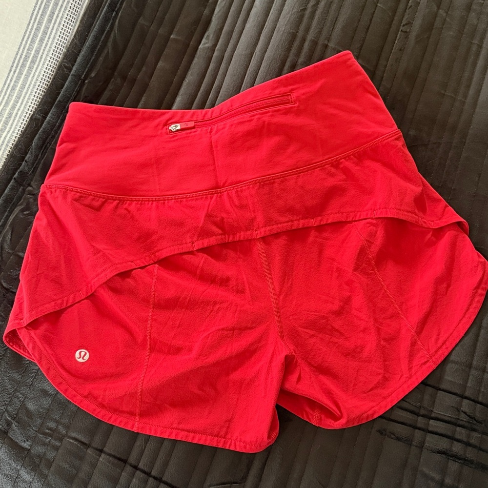 Lululemon Athletica Red Athletic Shorts for Versatile Comfort - Picture 4 of 4